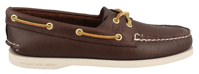 Sperry womens Authentic Original Boat Shoe, Brown/White, 8 US - Image 2