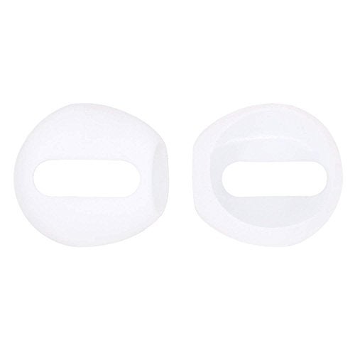 JNSA 4 Pair Ear Tips Silicone Cover Compatible with AirPods, 2X Super Thin Eartips [Fit in Case] & 2X Anti-Drop Sports Ear Hook Gel [Protective & Great Noise-Isolation], White Black - Image 3