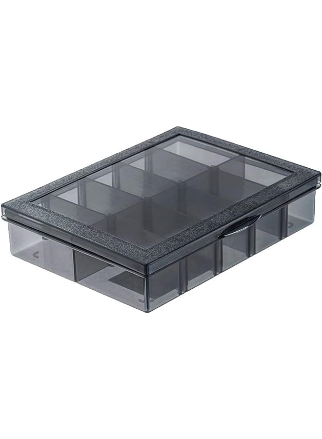 PROMASS 10 Compartments Box Grid Box Multi-Compartment Partition Parts Box Screw Sorting Box Hardware Plastic Multi-Grid Storage Box Tool Box, Screw Classification Pressure-Resistant Adjustable Size  - Image 1