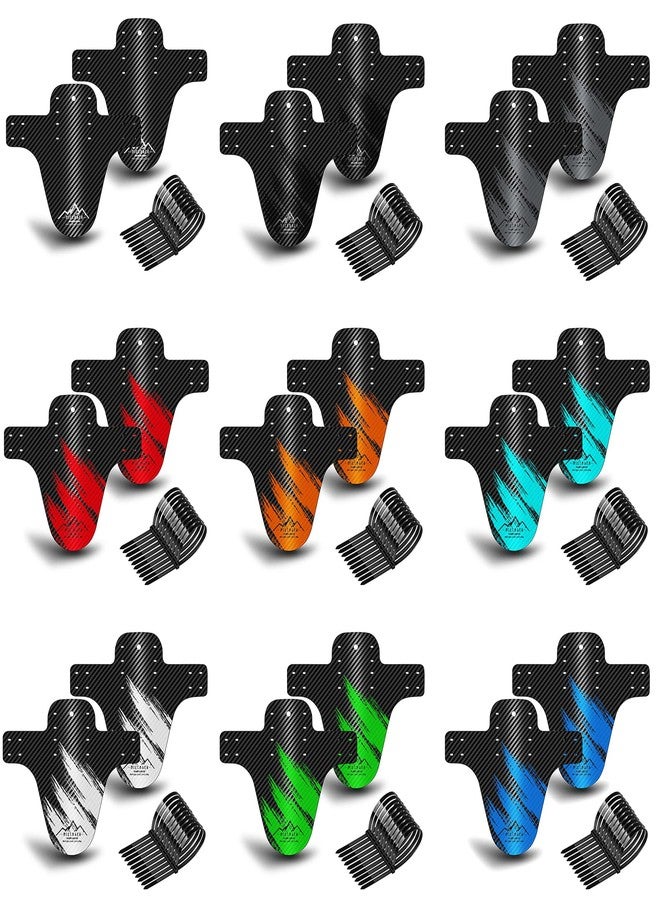 NICEDACK Bike Fender, 2PCS Adjustable MTB Mud Guard, Front and Rear Compatible Mudguards, Easy to Install, Fits 26", 27.5", 29" Fat Tire Bikes and All Disc Brake Bicycles (Black) - Image 2