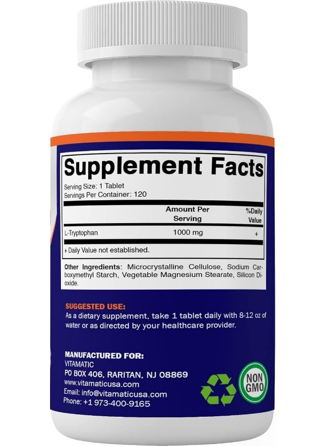 Vitamatic L-Tryptophan 1000 MG Tablets for Adults - Image 5