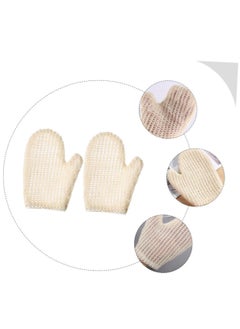 SYOSI Exfoliating Bath Gloves, Mitt 2pcs Bath Gloves Onsen Bath Towel Massage Gloves, Silicone Body Scrubbers for Use in Shower Spa Gloves Comfortable Bath Gloves Bath Tools  - Image 3