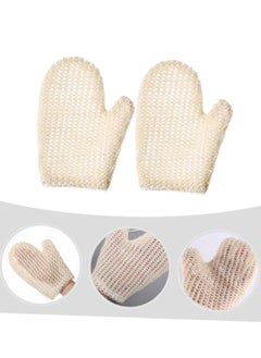 SYOSI Exfoliating Bath Gloves, Mitt 2pcs Bath Gloves Onsen Bath Towel Massage Gloves, Silicone Body Scrubbers for Use in Shower Spa Gloves Comfortable Bath Gloves Bath Tools  - Image 2