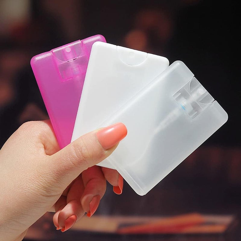 AUDBUA Refillable Bottles,9 Colors Daily Life Portable Fine Mist Card Type Spray Bottle Alcohol Disinfectant Bottle Perfume Bottle(Green) - Image 2