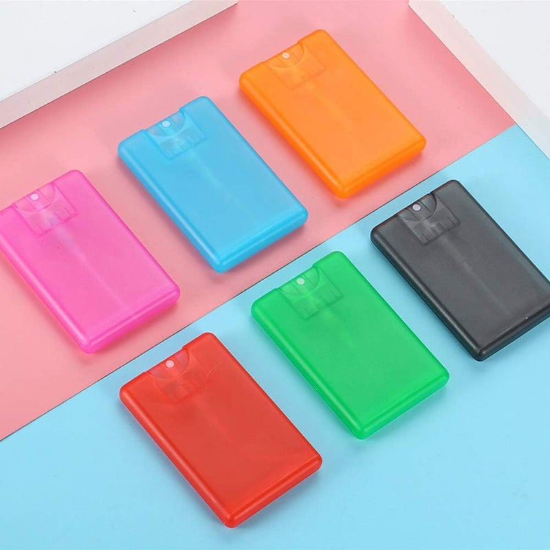 AUDBUA Refillable Bottles,9 Colors Daily Life Portable Fine Mist Card Type Spray Bottle Alcohol Disinfectant Bottle Perfume Bottle(Green) - Image 1
