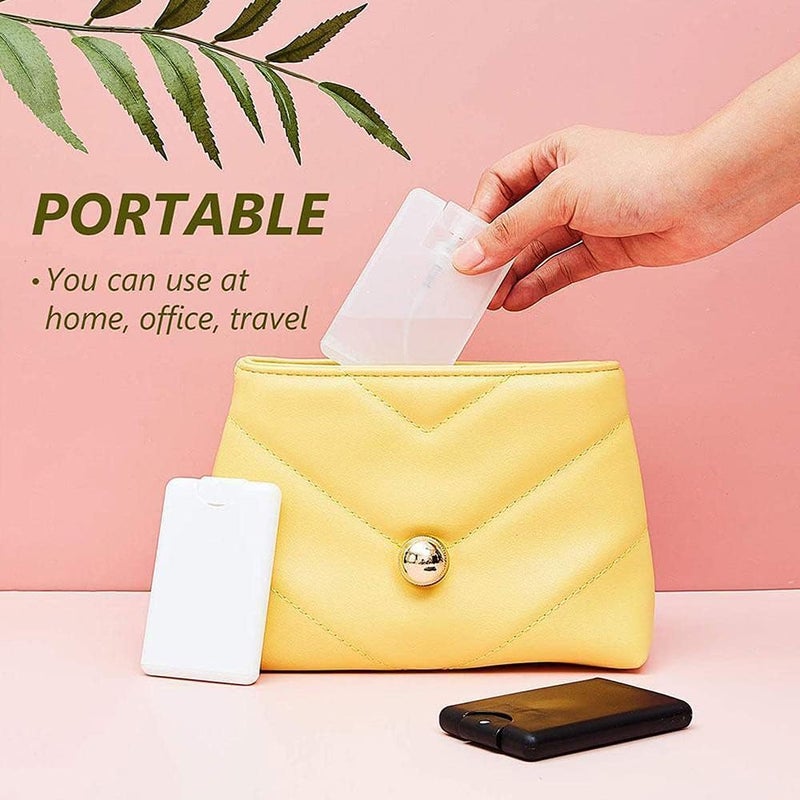 AUDBUA Refillable Bottles,9 Colors Daily Life Portable Fine Mist Card Type Spray Bottle Alcohol Disinfectant Bottle Perfume Bottle(Green) - Image 4