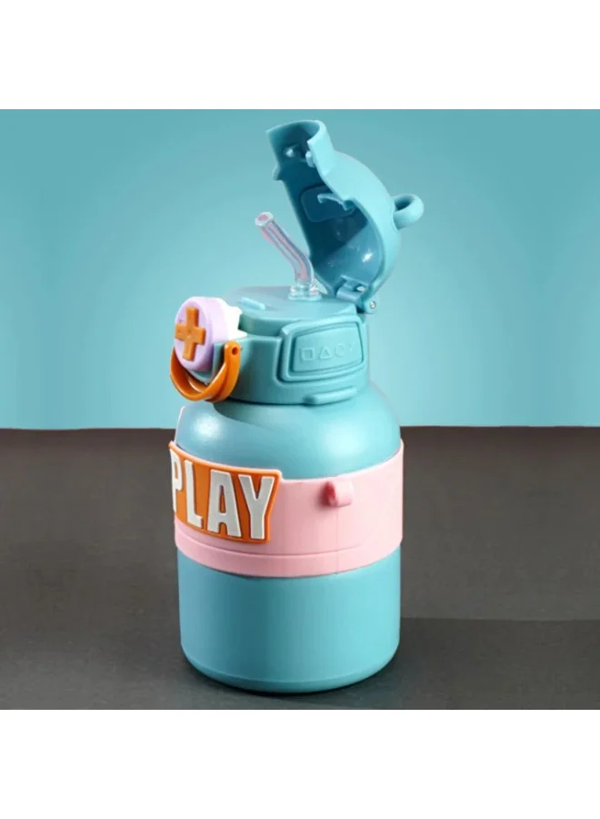 LITTLE SURPRISE BOX Little Surprise Box, Blue Game Theme Stainless Steel Kids Water Bottle, 550ml