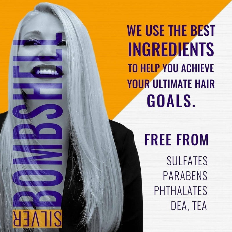 GK HAIR Miami Bombshell Purple Shampoo (9.5 Fl Oz/280ml) For Blonde, Platinum, Ash, Silver & Gray Hair Moisturizes Dry & Damaged Removes Yellow Brassy Tones - Image 4