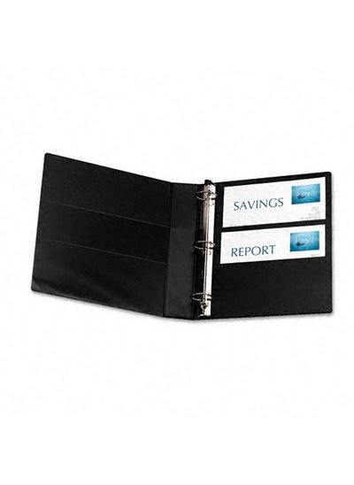 AVERY Avery Heavy-Duty View 3 Ring Binder, 1.5" One Touch Slant Rings, Holds 8.5" x 11" Paper, 1 Black Binder (05400)  - Image 4