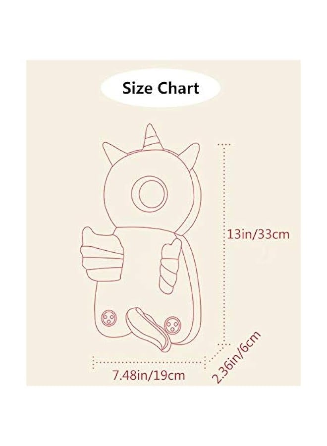 TRASSLE Baby Head Protector,Toddler Baby Head Protection Cushion Backpack,Adjustable Infant Support Head Pillows Soft Baby Nursery Pillows for Crawling & Walking  - Image 2