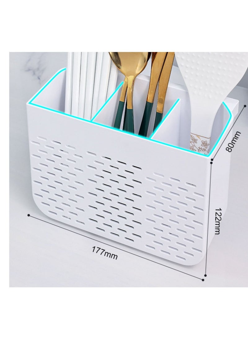 Multipurpose Chopsticks and Fork Storage Box with Disinfection Function