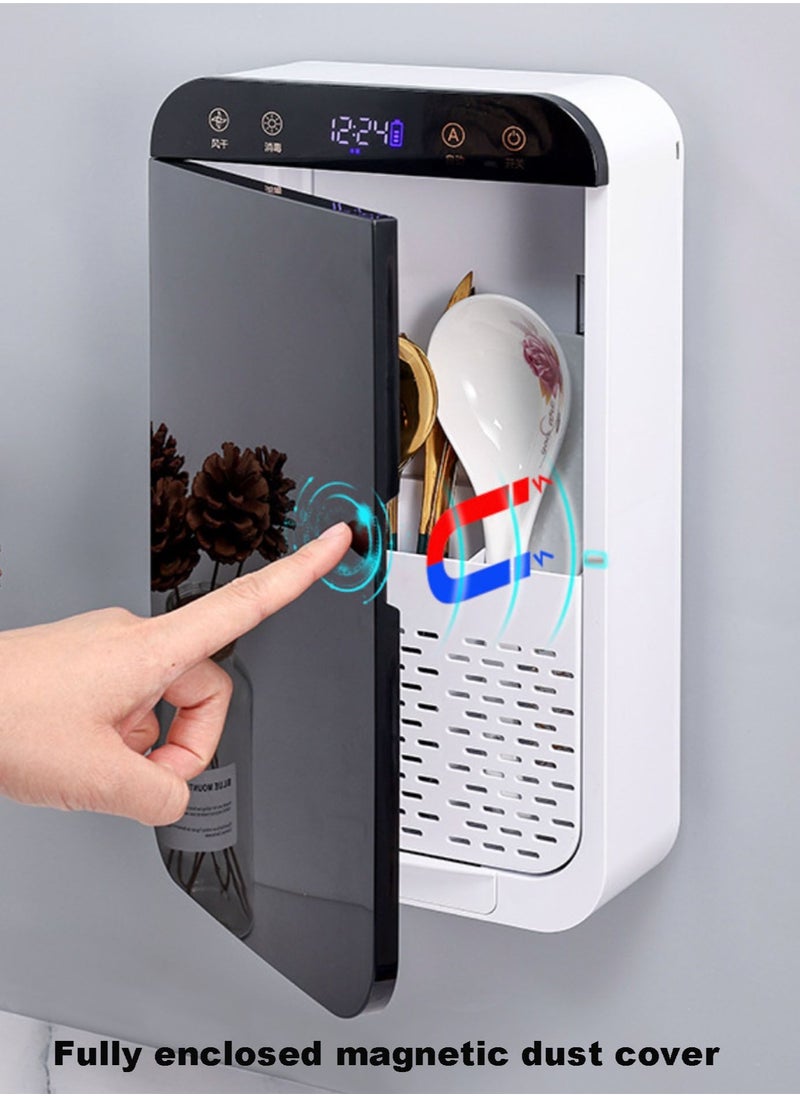 Multipurpose Chopsticks and Fork Storage Box with Disinfection Function