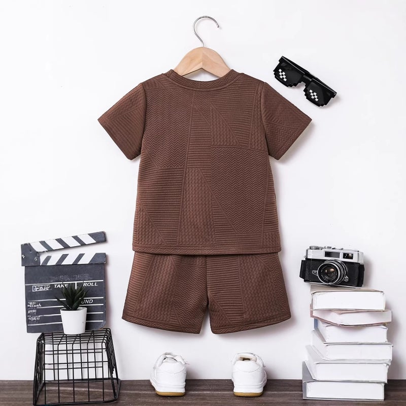 Kids Polo Shirt Brown - Image 2