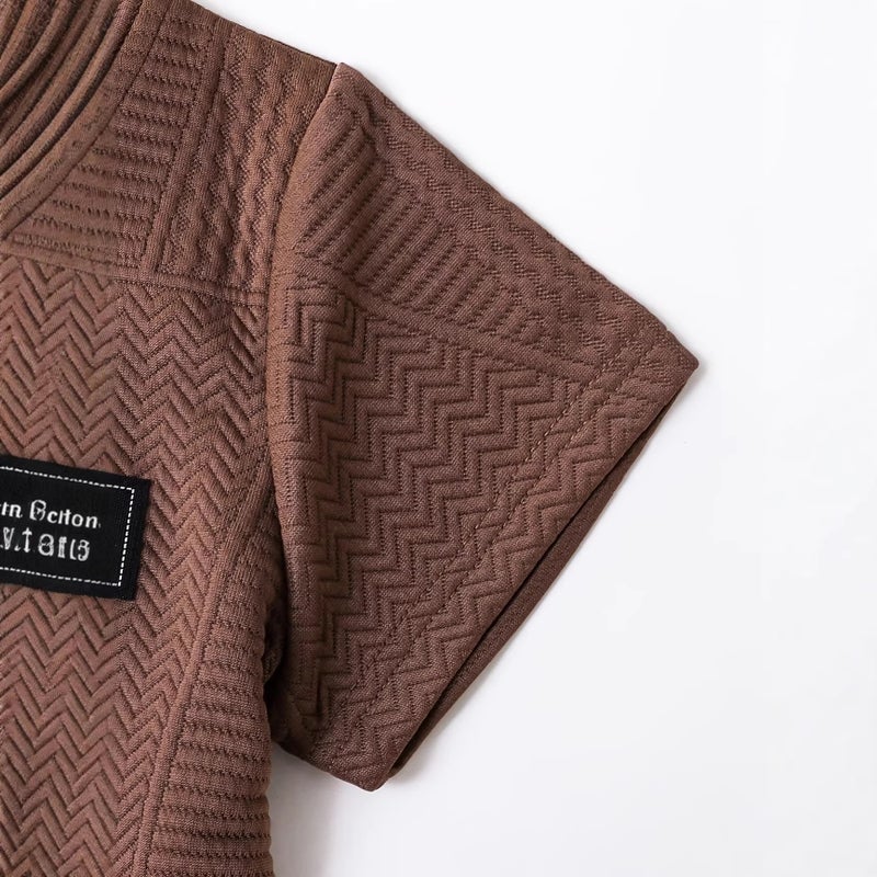 Kids Polo Shirt Brown - Image 5