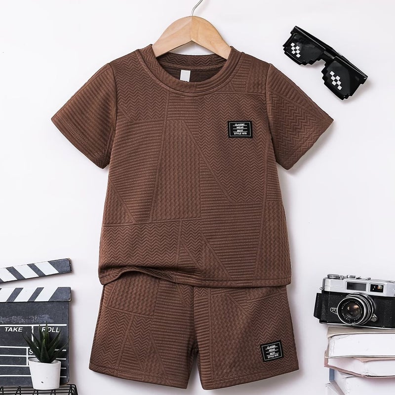 Kids Polo Shirt Brown - Image 1