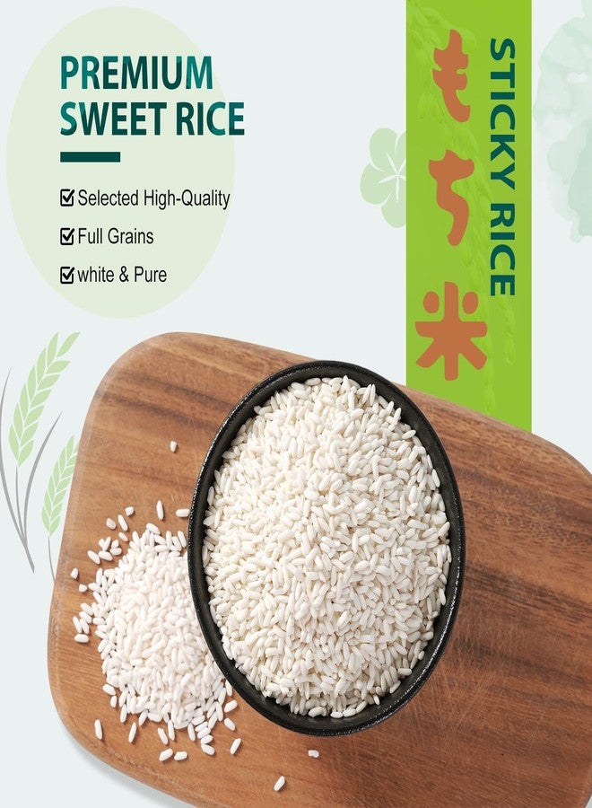 Soeos Sweet Sticky Rice 2lbs, Premium Glutinous Rice, All Natural Gluten Free Sticky Rice for Desserts or Rice Cakes, Rich in Fibers - Image 4