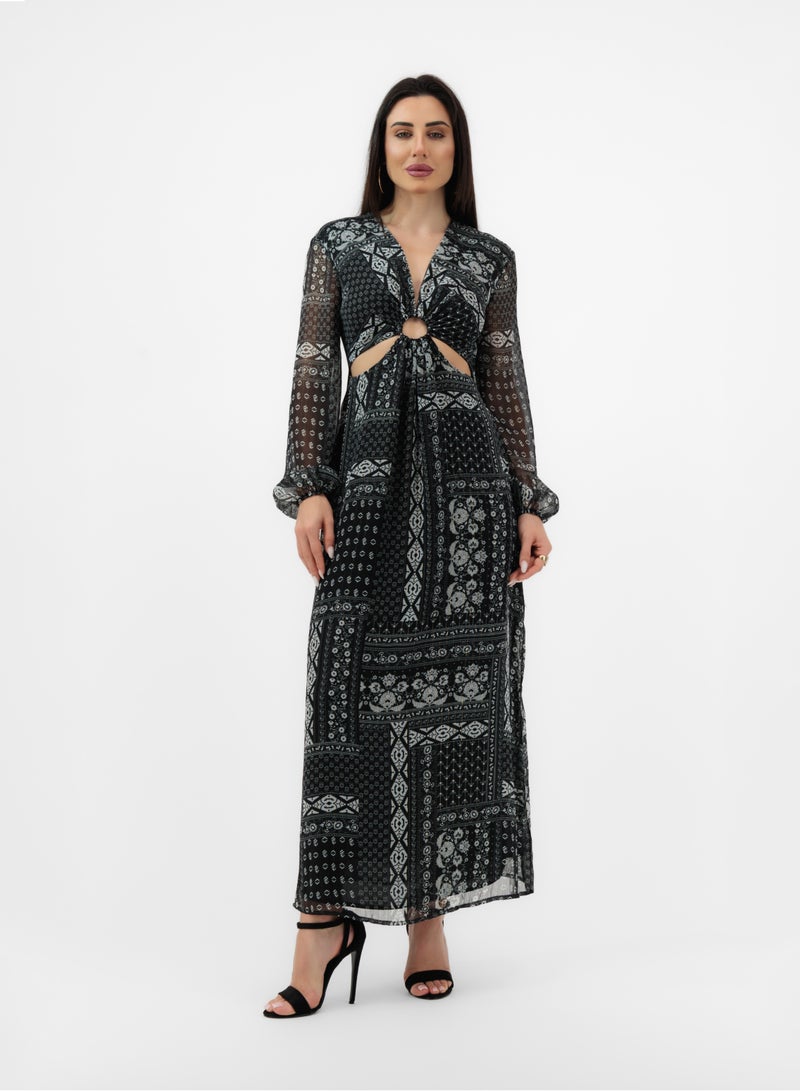 Lalele MAXI DRESS WITH SIDE CUT-OUTS - Image 1