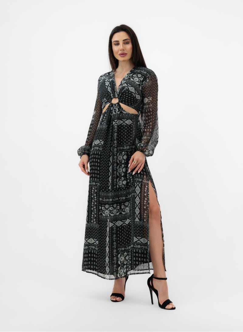 Lalele MAXI DRESS WITH SIDE CUT-OUTS - Image 3