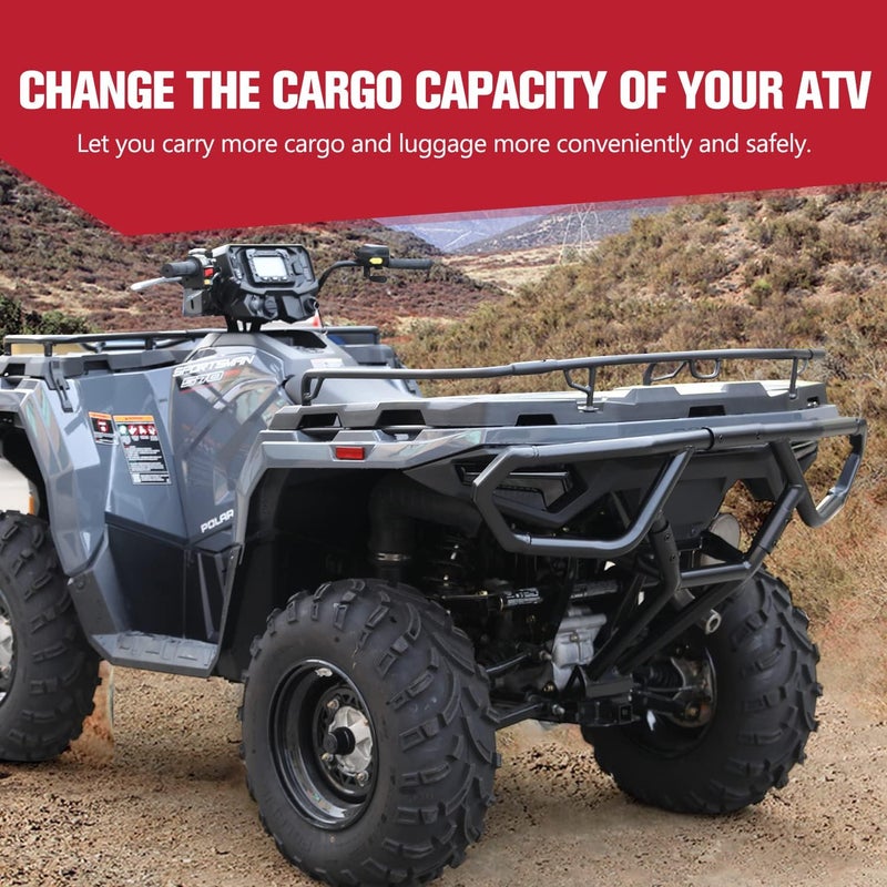 A & UTV PRO Rear Rack Extender for Polaris Sportsman 570 450 H.O. (2021-2024) - Heavy Duty Steel ATV Accessories - Image 5