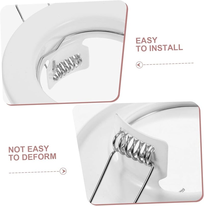 White Metal Baffle Trim For Recessed Spotlights Easy Install Downlight Holder - Image 4