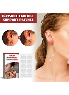Clear Earring Support Patches, Earring Backs For Droopy Ears, Ear Care Products For Torn Or Stretched Ear Lobes, 50 Patches