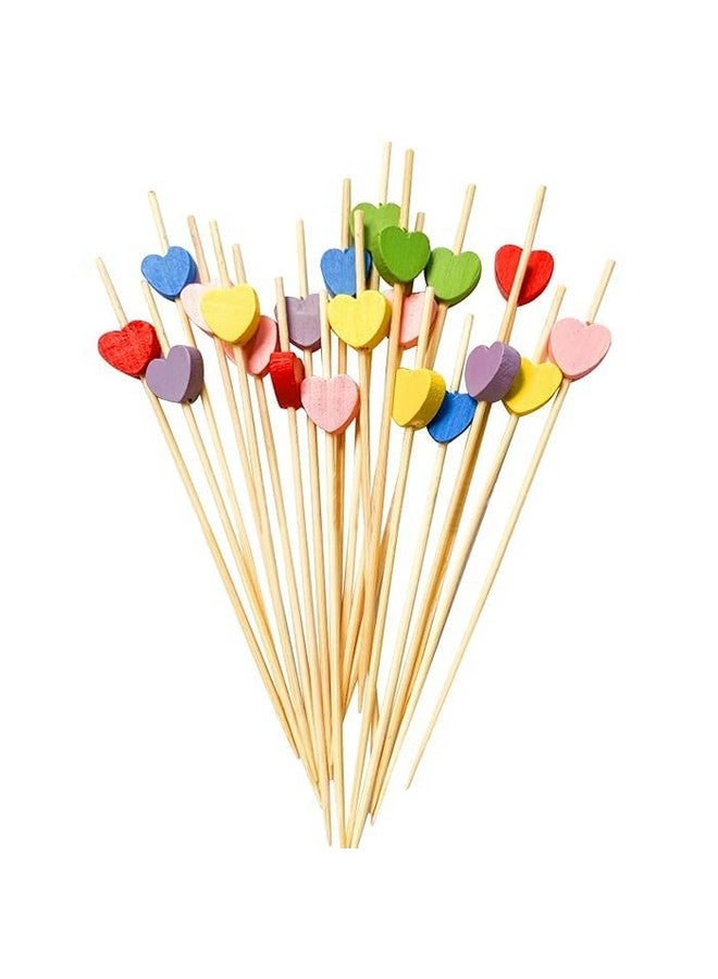 Deera Toothpicks for Appetizers, Bamboo Cocktail Sticks Skewers for Drinks, Desserts, Charcuterie, Wedding Party Fancy Toothpicks, Mini Food Picks Decorative Pack of 100 - Image 5
