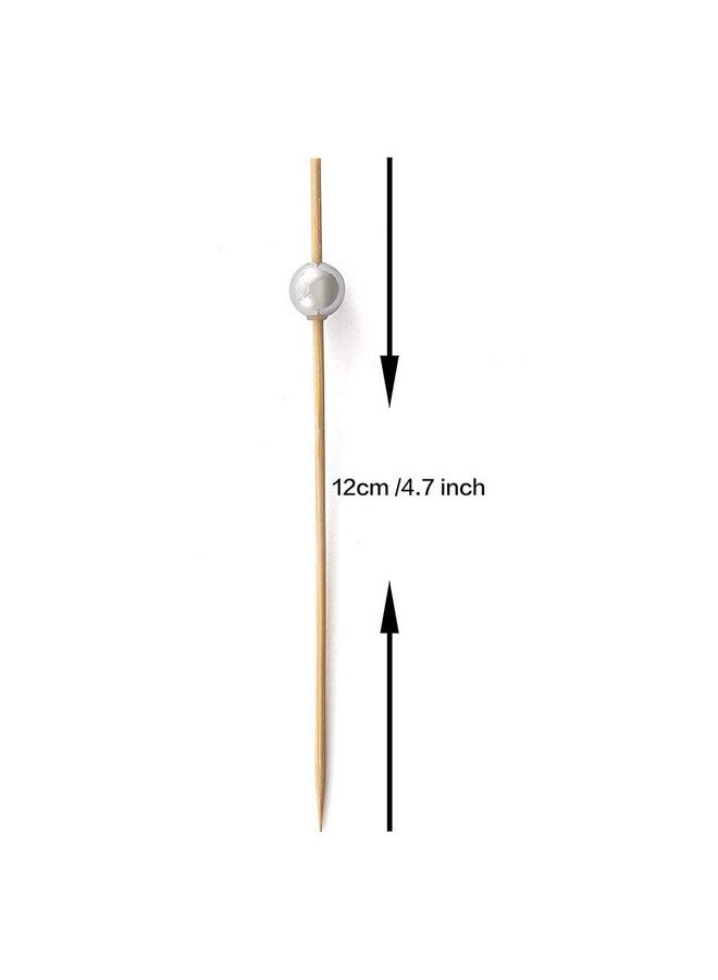 Deera Toothpicks for Appetizers, Bamboo Cocktail Sticks Skewers for Drinks, Desserts, Charcuterie, Wedding Party Fancy Toothpicks, Mini Food Picks Decorative Pack of 100 - Image 4