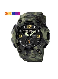 SKMEI Shikemei cool outdoor shockproof plastic men's watch large dial sports pin buckle digital display synchronizer electronic watch  - Image 1