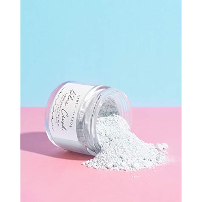 Earth Harbor | BLUE CRUSH Marine Perfecting Mask | Natural & Nontoxic | Organic Blue Green Algae, Coconut Cream & Indigo | Exfoliates & Nourishes | 2 oz - Image 3