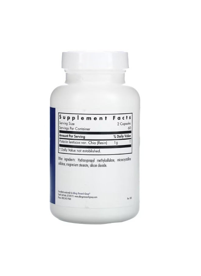 Allergy Research Group - Mastica Authentic Chios Mastiha 120 Vegetarian Capsules - Image 1