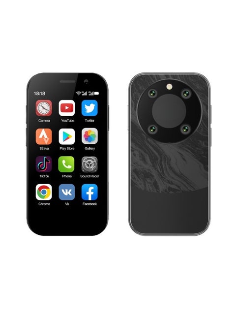 Mini Smartphone, Lightweight HD Display Small Smartphone, Easy To Carry Face Recognition Mini Mobile Phone, Dual Cards Dual Standby Durable Cellphone, (1pc, Black)