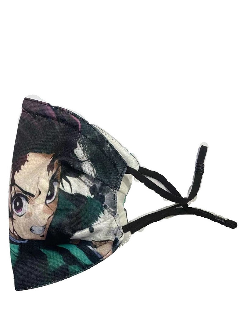 Jueqian Cartoon Pattern Adult Mask Can Put Filter PM2.5 - Image 2