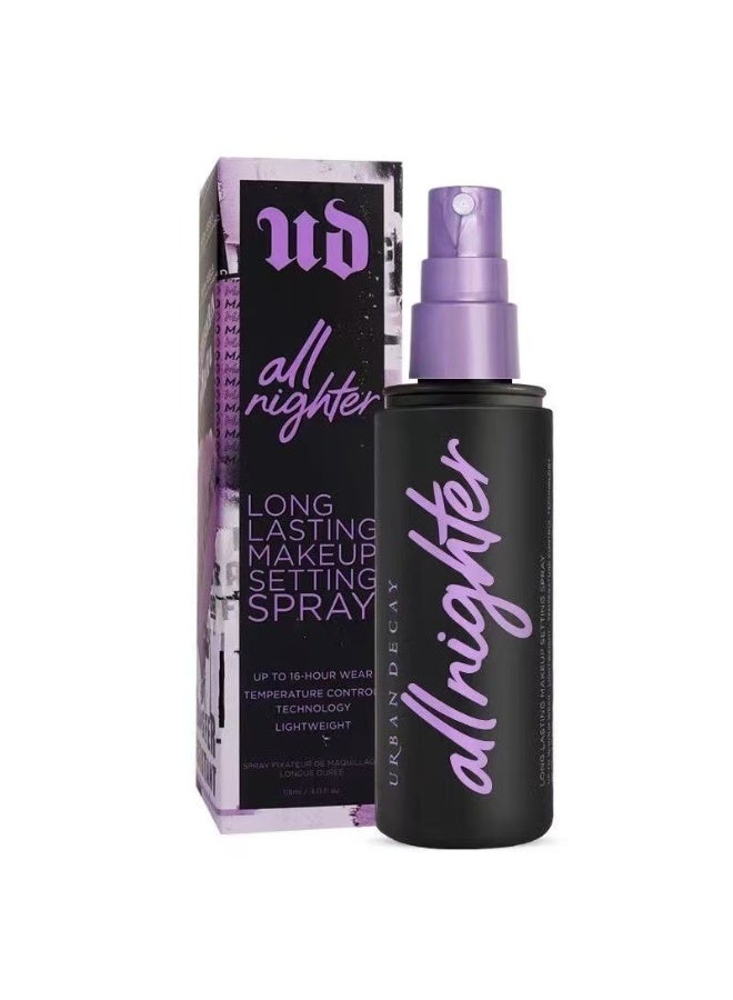 UD All Nighter Makeup Setting Spray Clear, Long-Lasting, 16 HR Wear, Oil-Free, Natural Finish, Vegan 120ml - Image 1