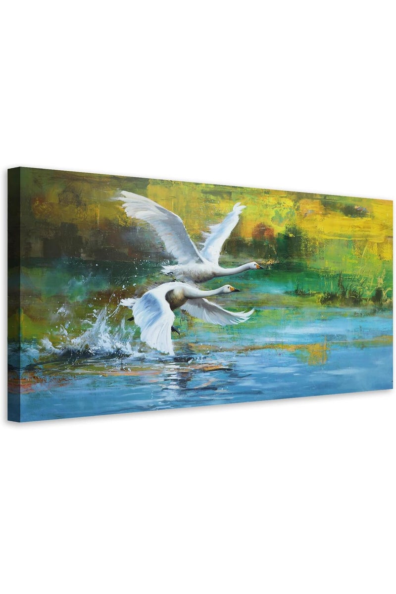 EMODA Vintage-Style Minimalist Canvas Artwork 60x120 cm – Personalized Wrap Framed Decor - Image 1