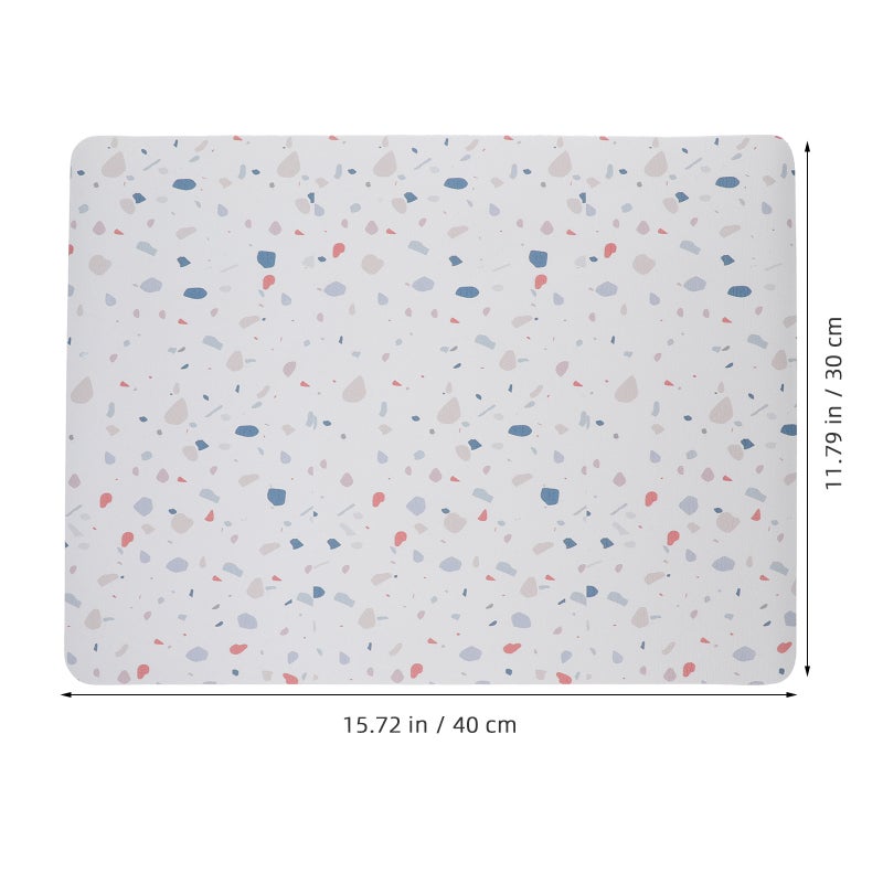 Mini Fridge Silicone Mat Refrigerator Drip Trays Dorm Fridge Stand Sink Liner For Washing Machines Dryers Coolers Dishwashers Marble Print - Image 4