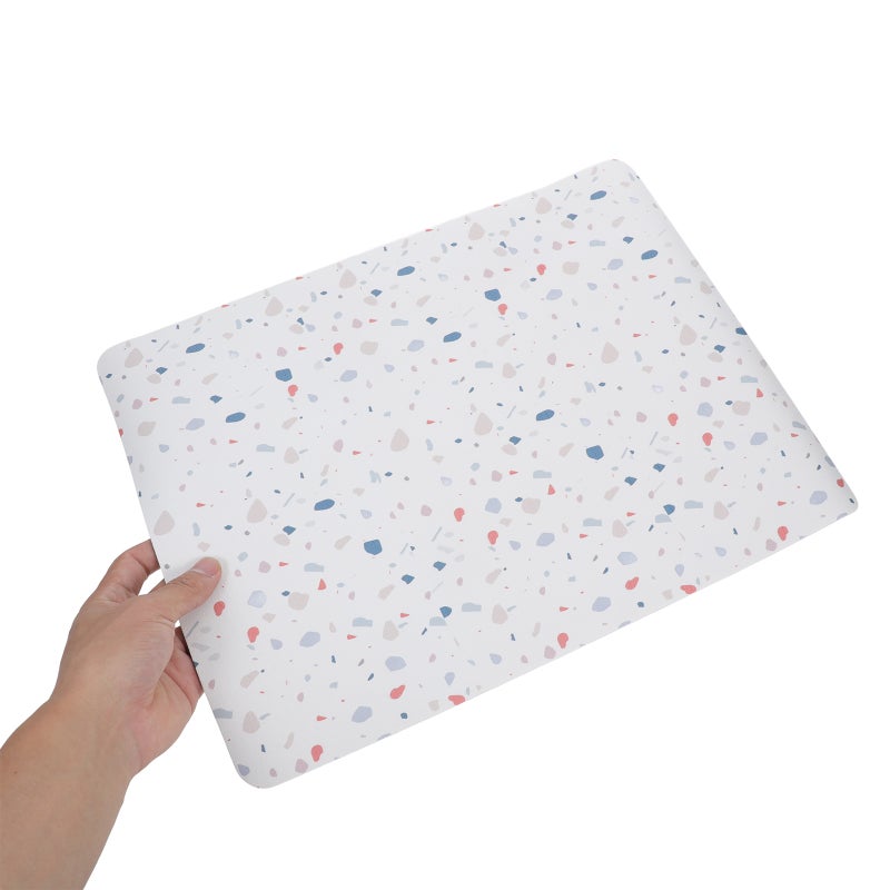 Mini Fridge Silicone Mat Refrigerator Drip Trays Dorm Fridge Stand Sink Liner For Washing Machines Dryers Coolers Dishwashers Marble Print - Image 3