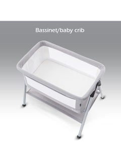TEKNUM Teknum SLEEPZEN 2 Bedside Crib Bassinet - Grey  - Image 2