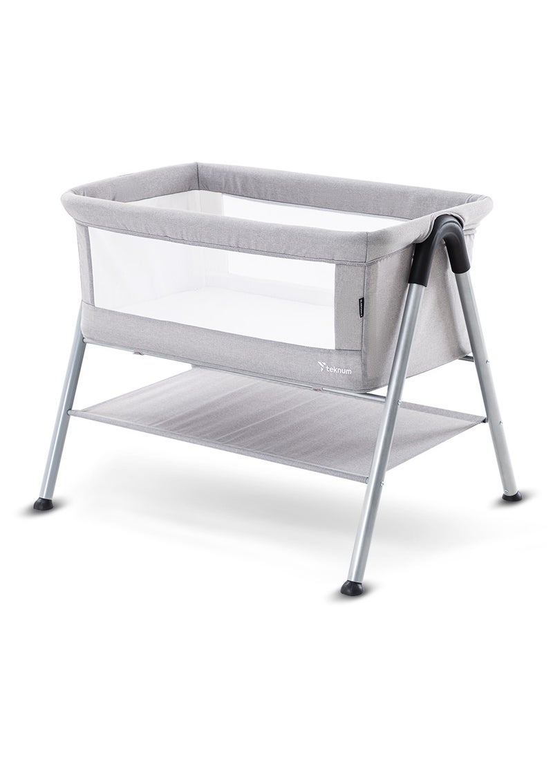 TEKNUM Teknum SLEEPZEN 2 Bedside Crib Bassinet - Grey  - Image 1