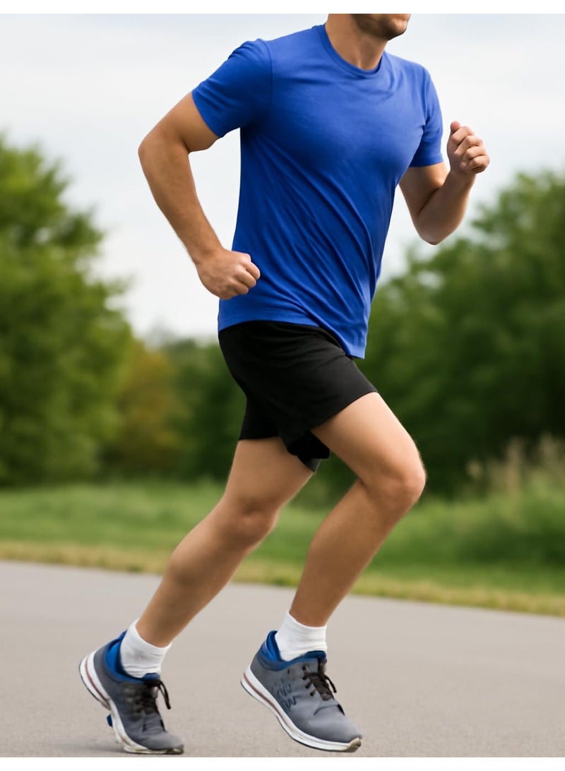 DIAMOND TOE 6 أزواج من جوارب الكاحل المبطنة للرجال - قطن فاخر مريح - جوارب رياضية للرجال - مقاس EU 40-45 (6، 6 أزواج - تصميم A4) - Image 5