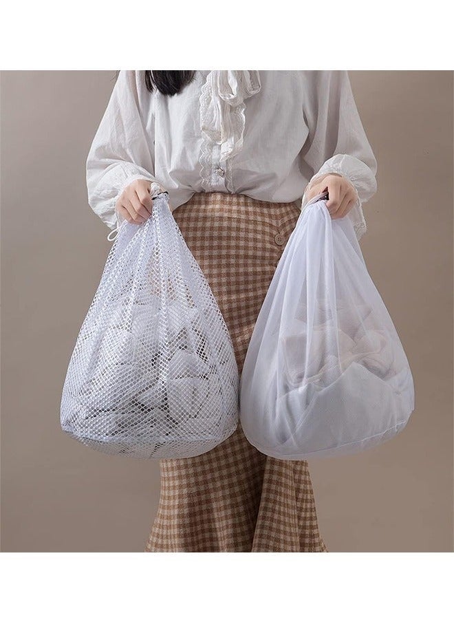 4-Piece Large Capacity Mesh Laundry Bags, Machine Washable Drawstring Design Travel Mesh Laundry Wash Bags for Blouse Hosiery Stocking Underwear (Coarseu0026Fine Mesh) - Image 5