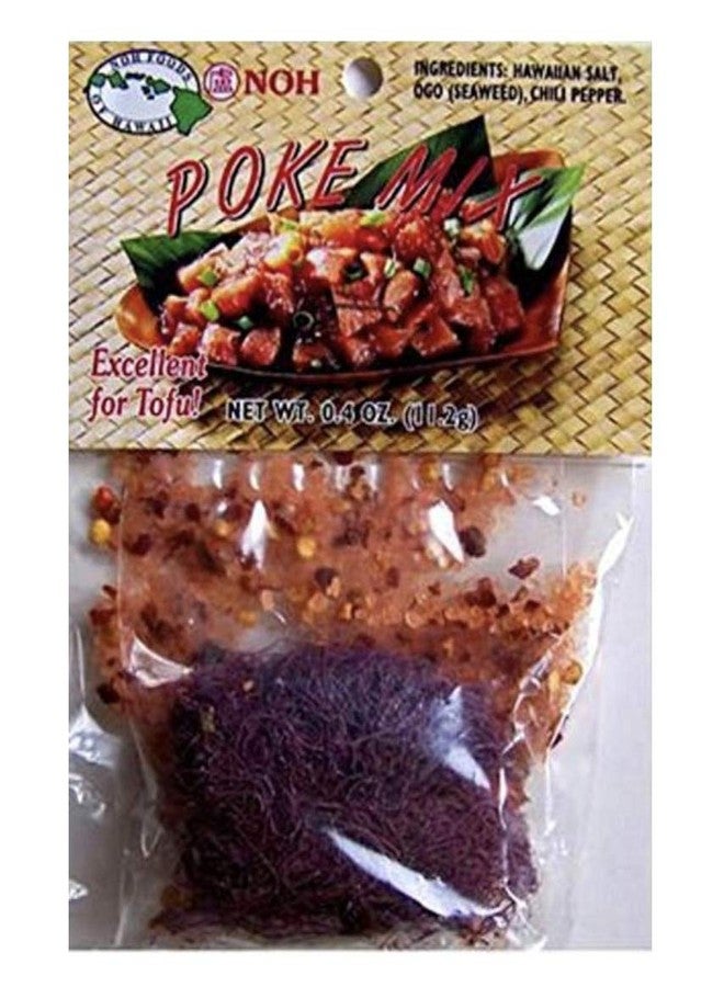 NOH Hawaiian Poke Mix, 0.4 oz Packet (Pack of 3) - Island-Style Poke Seasoning Mix made w/Ogo Seaweed, Hawaiian Salt, and Chili Pepper, perfect for Ahi Tuna, Seaweed Salad, Octopus, Tofu, and More - Image 1