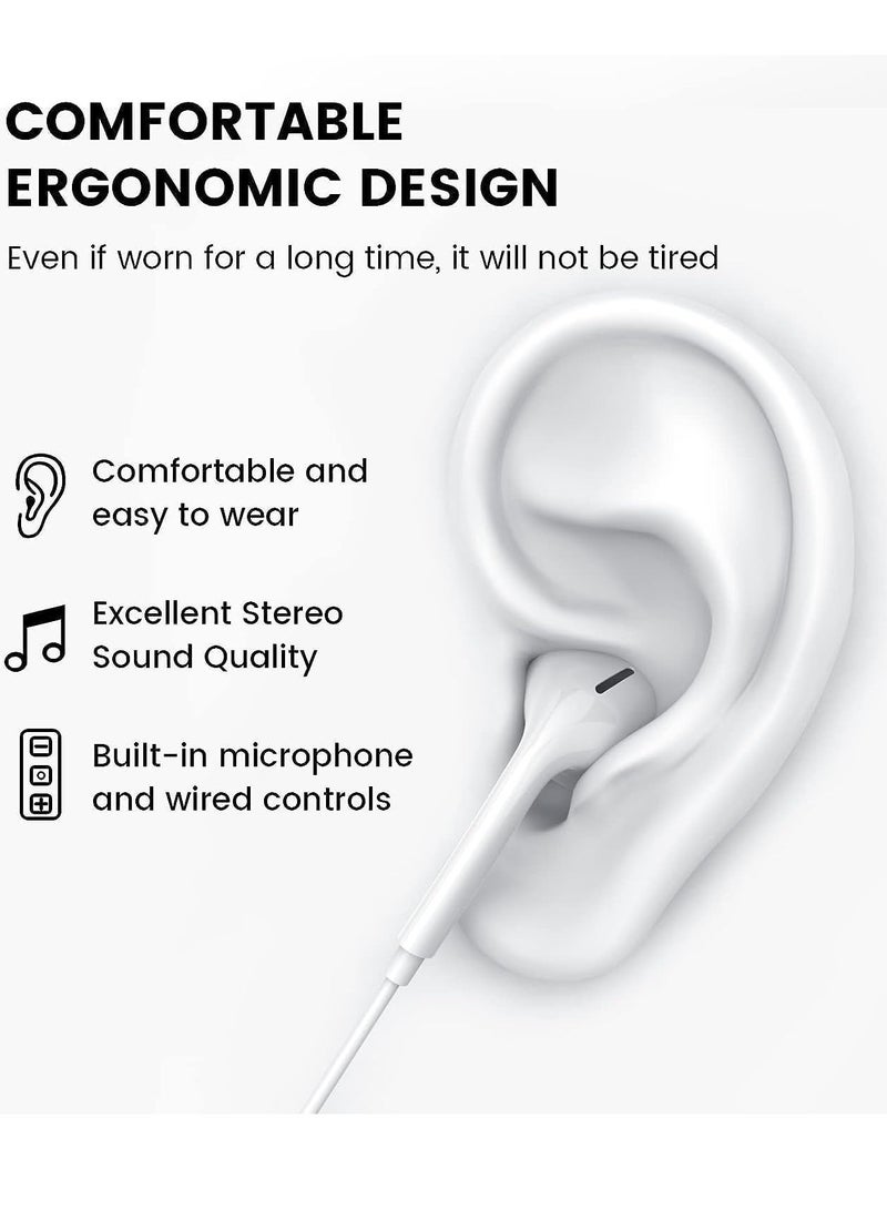 ELTRAZONE Type-C Earphones with Microphone & Volume Control – Heavy Bass Sound for iPhone 16 Plus  - Image 5