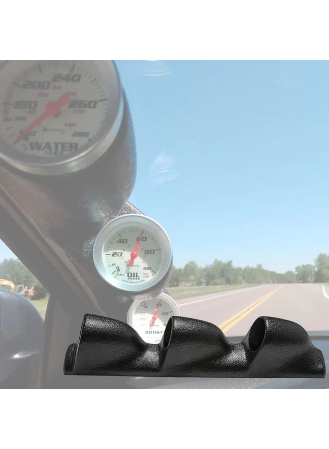 1 Universal Car Modification Three Hole Instrument Rack Black Left Bracket For Vehicle Instrument Support Without Battery - Image 1