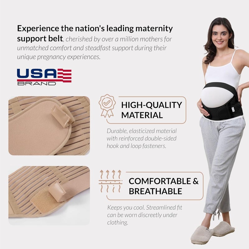NeoTech Care Pregnancy Support Maternity Belt - Black, Size M - Image 3