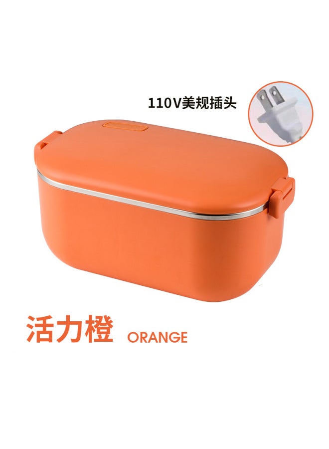 304 Stainless Steel Heating Lunch Box Can Be Inserted Without Water Injection Thick Portable Electric Heat Insulation Lunch Box Car Lunch Box