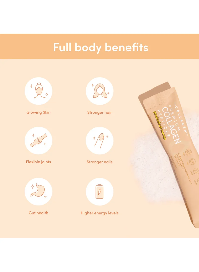 شركة الكولاجين Passionfruit Mango Collagen Sachets - 280g