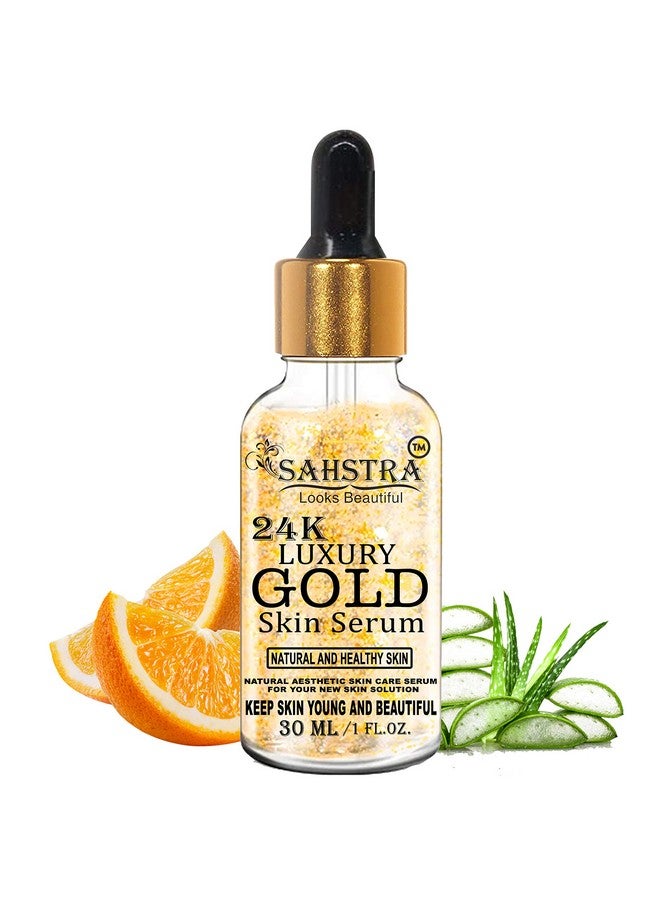 SAHSTRA 24K Gold Face Serum For Skin Booster Women Men (30Ml)  - Image 1