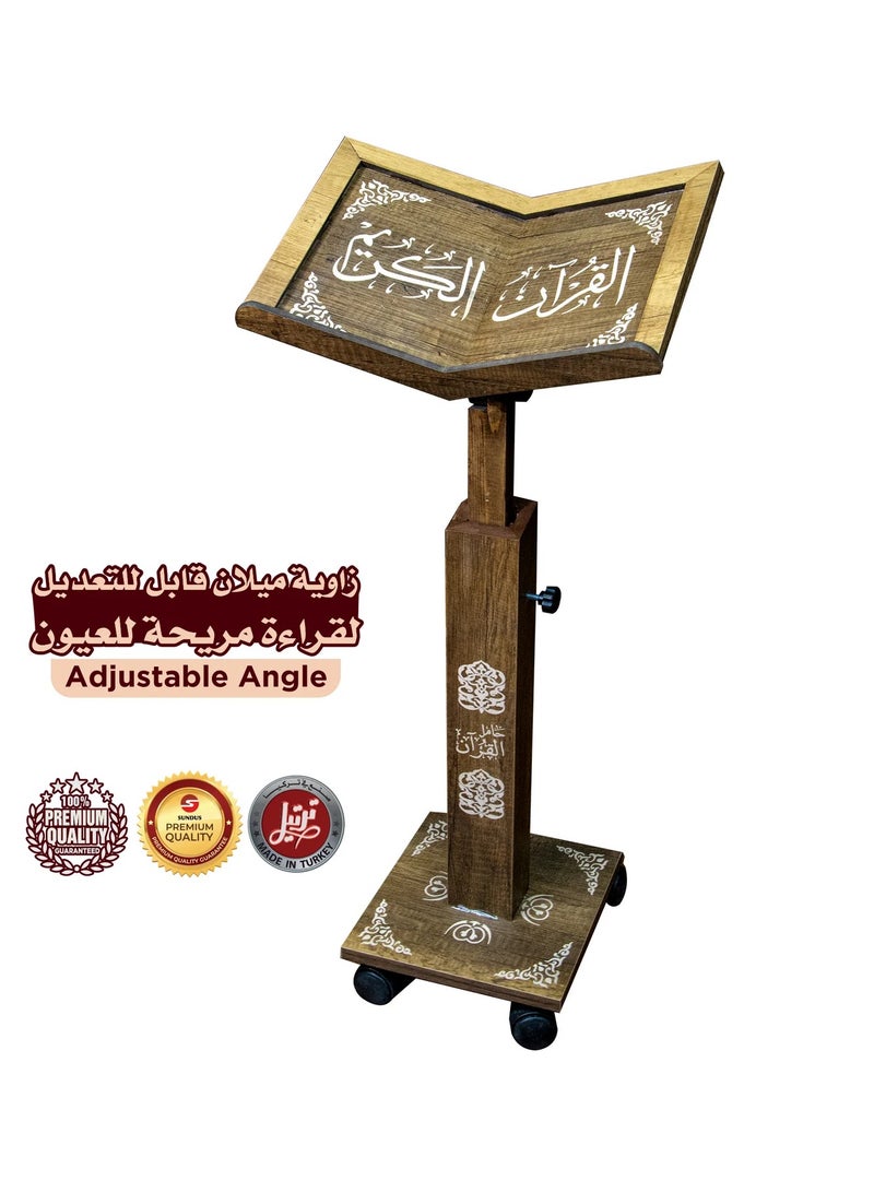 ريبنيو حامل ترتيل للقرآن الكريم  يتميز بإمكانية تعديل الميل والارتفاع ليناسب مختلف الأوضاع  - Image 4