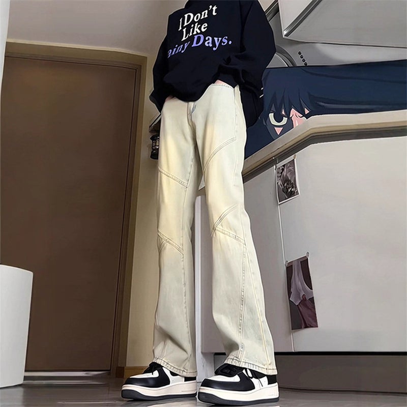Unisex Classic Denim Jeans Loose Fit Daily Outdoor Wear - Image 1