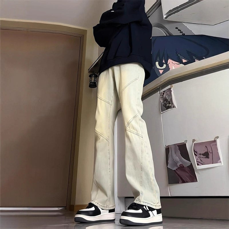 Unisex Classic Denim Jeans Loose Fit Daily Outdoor Wear - Image 2